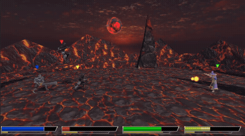 Animation d'une attaque ultime dans le jeu